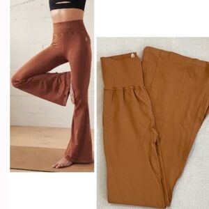 RARE COLOR!! FP Good Karma Flare Leggings in hard to find TAN color.